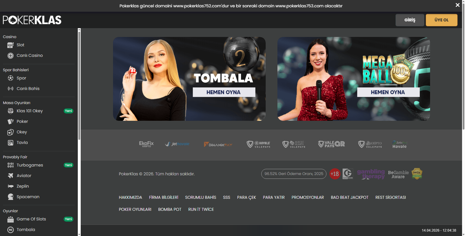 Pokerklas Deneme Bonusu