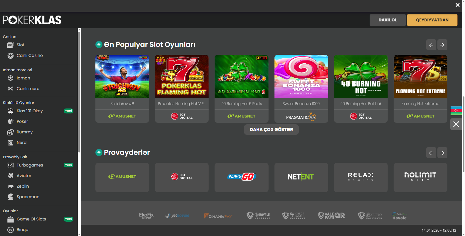 Pokerklas Oyun Çeşitliliği