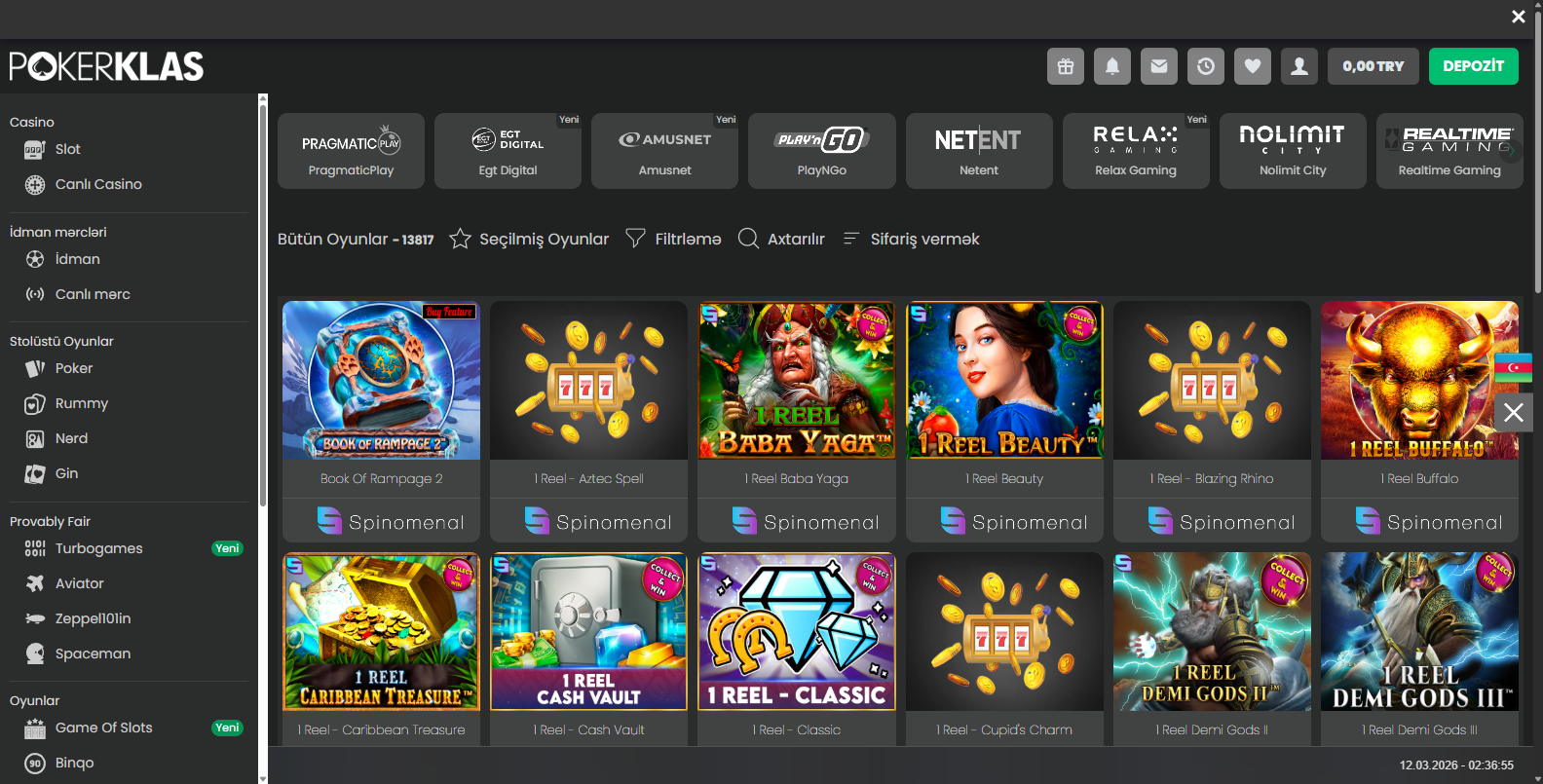 Pokerklas Çevrimsiz Bonus